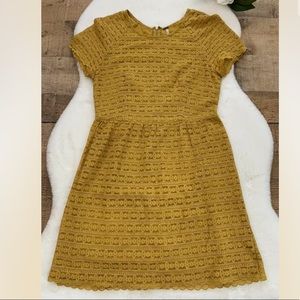 Antique Gold/ Mustard Lace Dress